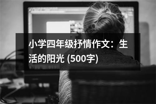小學(xué)四年級(jí)抒情作文：生活的陽(yáng)光 (500字)