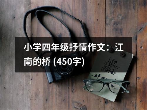 小學(xué)四年級(jí)抒情作文：江南的橋 (450字)