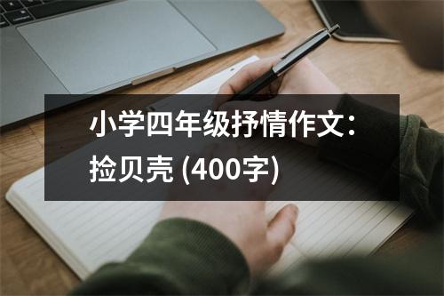 小學(xué)四年級(jí)抒情作文：撿貝殼 (400字)
