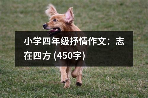 小學(xué)四年級(jí)抒情作文：志在四方 (450字)