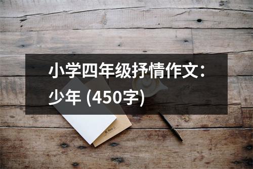 小學四年級抒情作文：少年 (450字)