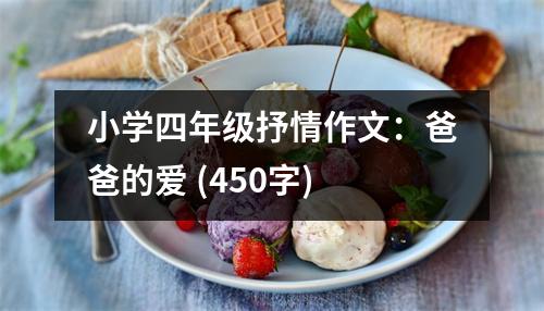 小學(xué)四年級(jí)抒情作文：爸爸的愛 (450字)