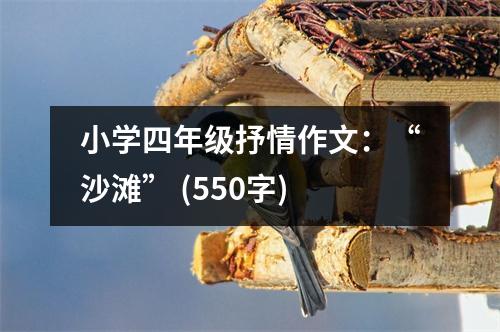 小學(xué)四年級抒情作文：“沙灘” (550字)