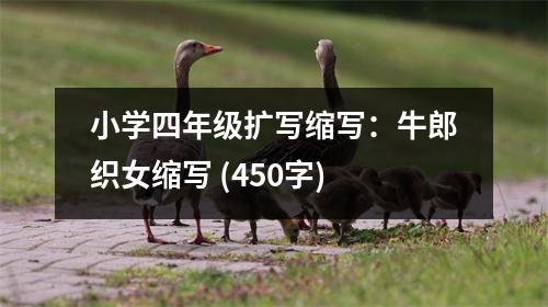 小學(xué)四年級(jí)擴(kuò)寫縮寫：牛郎織女縮寫 (450字)