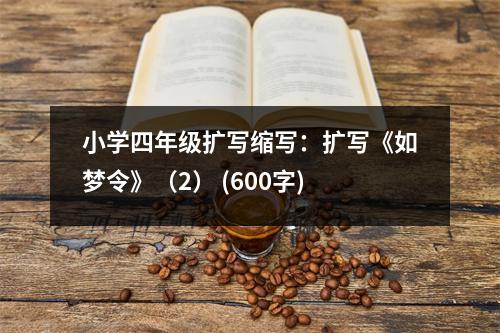 小學(xué)四年級擴(kuò)寫縮寫：擴(kuò)寫《如夢令》（2） (600字)