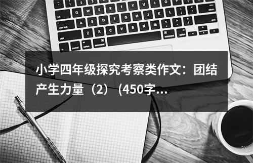 小學四年級探究考察類作文：團結(jié)產(chǎn)生力量（2） (450字)