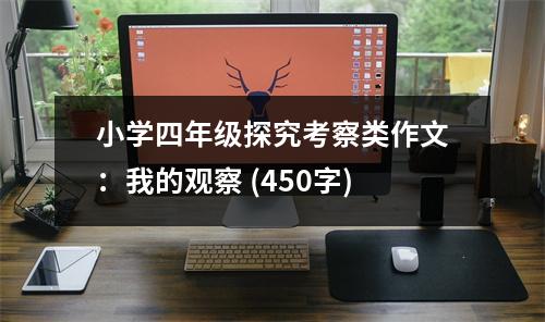 小學四年級探究考察類作文：我的觀察 (450字)