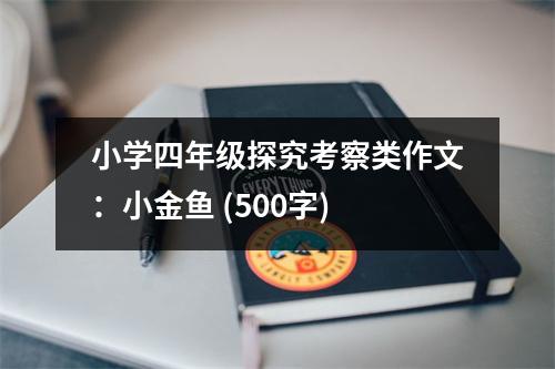 小學(xué)四年級(jí)探究考察類作文：小金魚(yú) (500字)