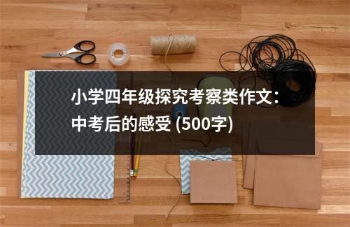 小學(xué)四年級(jí)探究考察類作文：中考后的感受 (500字)