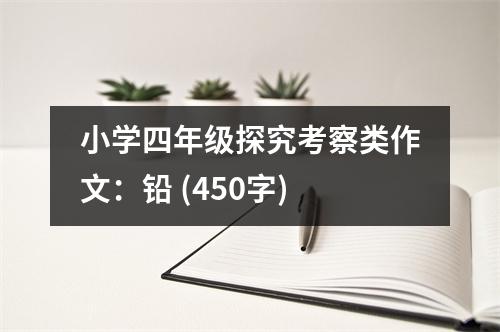 小學(xué)四年級探究考察類作文：鉛 (450字)