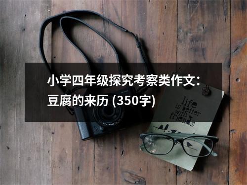 小學(xué)四年級探究考察類作文：豆腐的來歷 (350字)