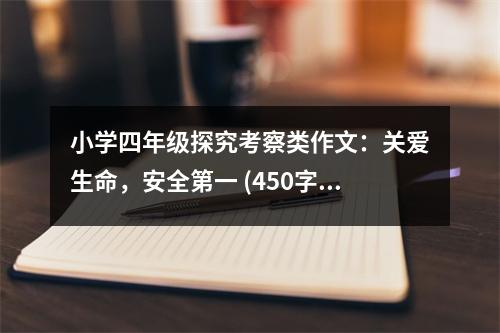 小學(xué)四年級(jí)探究考察類作文：關(guān)愛(ài)生命，安全第一 (450字)