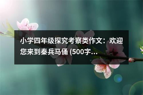 小學(xué)四年級(jí)探究考察類作文：歡迎您來(lái)到秦兵馬俑 (500字)