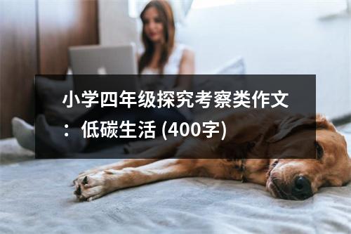 小學(xué)四年級(jí)探究考察類作文：低碳生活 (400字)