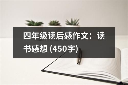 四年級讀后感作文：讀書感想 (450字)