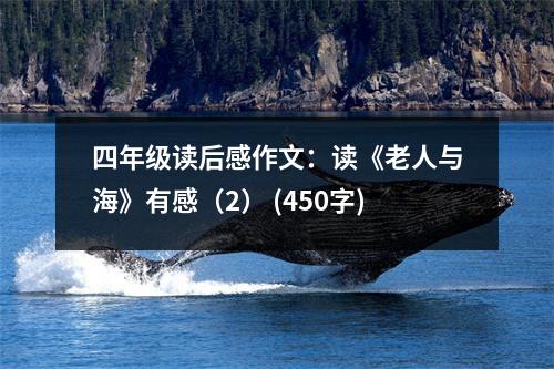 四年級(jí)讀后感作文：讀《老人與?！酚懈校?） (450字)