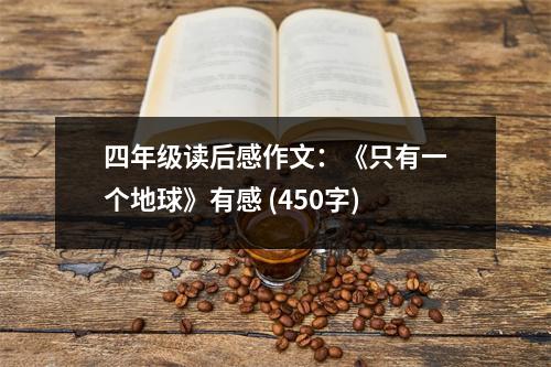 四年級讀后感作文：《只有一個地球》有感 (450字)