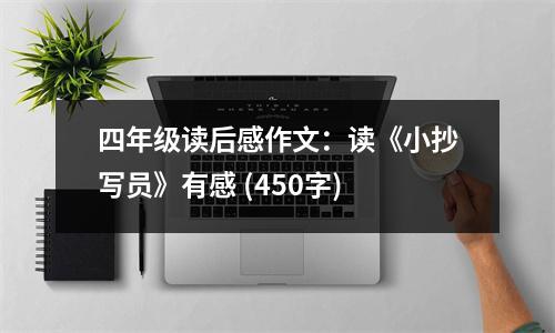 四年級讀后感作文：讀《小抄寫員》有感 (450字)