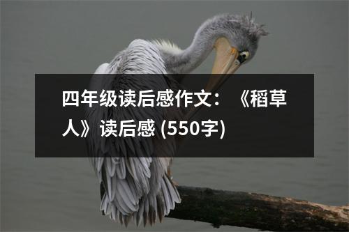 四年級讀后感作文：《稻草人》讀后感 (550字)
