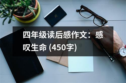 四年級(jí)讀后感作文：感嘆生命 (450字)