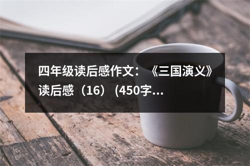 四年級(jí)讀后感作文：《三國(guó)演義》讀后感（16） (450字)