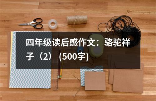 四年級(jí)讀后感作文：駱駝祥子（2） (500字)