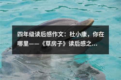 四年級(jí)讀后感作文：杜小康，你在哪里——《草房子》讀后感之四 (400字)