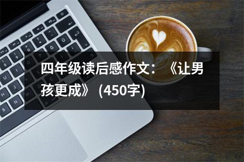 四年級讀后感作文：《讓男孩更成》 (450字)