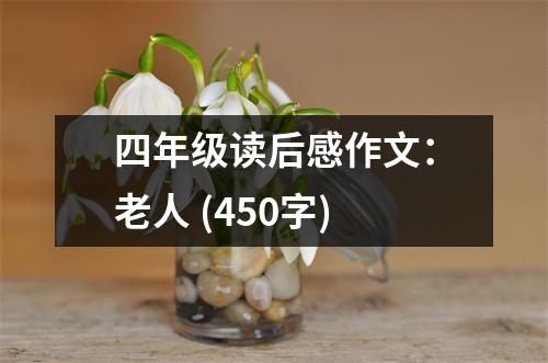 四年級(jí)讀后感作文：老人 (450字)