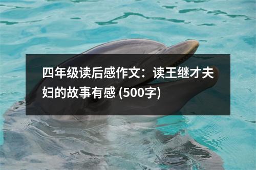 四年級(jí)讀后感作文：讀王繼才夫婦的故事有感 (500字)