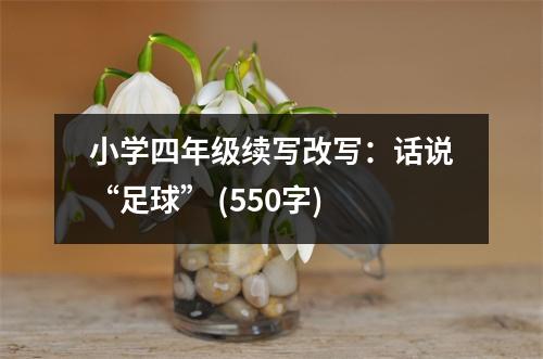 小學(xué)四年級(jí)續(xù)寫改寫：話說“足球” (550字)
