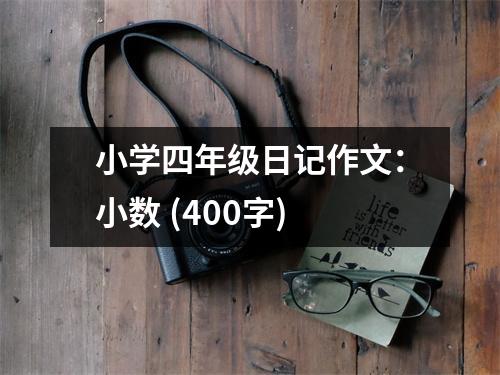 小學(xué)四年級日記作文：小數(shù) (400字)