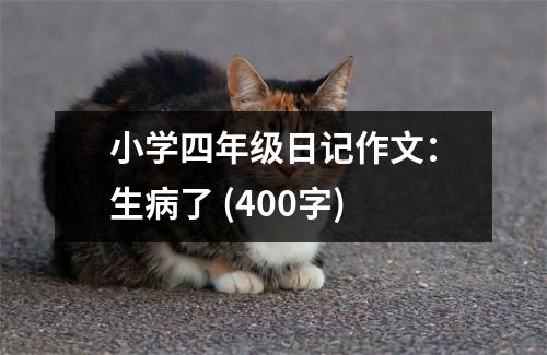 小學(xué)四年級(jí)日記作文：生病了 (400字)