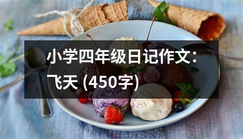 小學(xué)四年級日記作文：飛天 (450字)