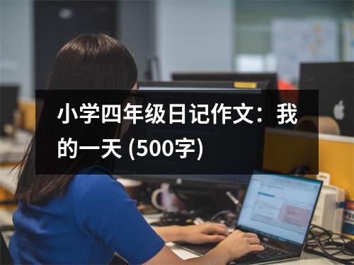 小學(xué)四年級日記作文：我的一天 (500字)