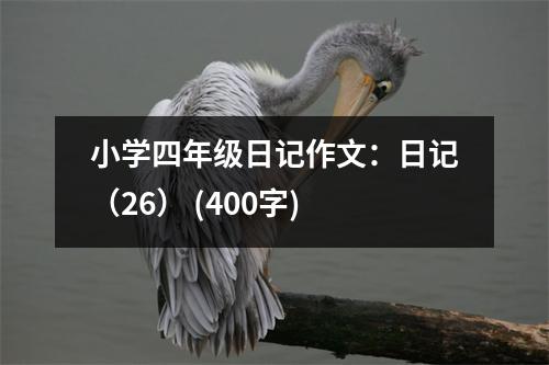 小學(xué)四年級(jí)日記作文：日記（26） (400字)