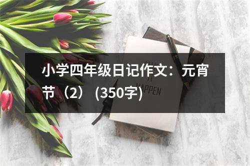 小學(xué)四年級(jí)日記作文：元宵節(jié)（2） (350字)