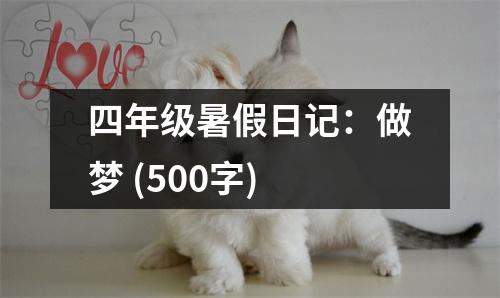 四年級暑假日記：做夢 (500字)