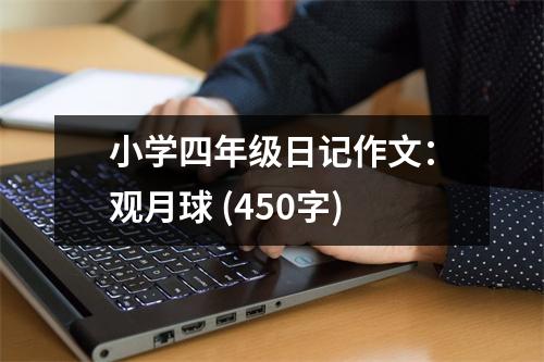 小學(xué)四年級(jí)日記作文：觀月球 (450字)