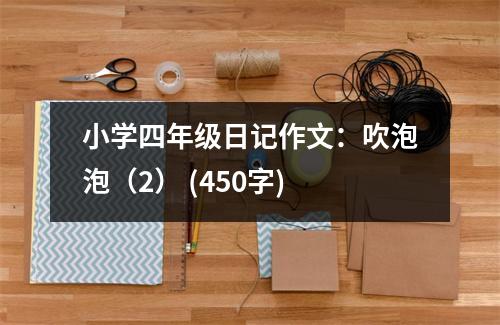 小學(xué)四年級(jí)日記作文：吹泡泡（2） (450字)