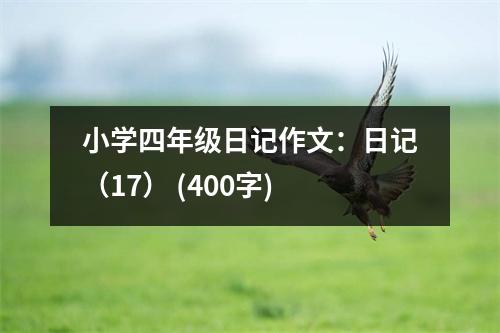 小學(xué)四年級(jí)日記作文：日記（17） (400字)