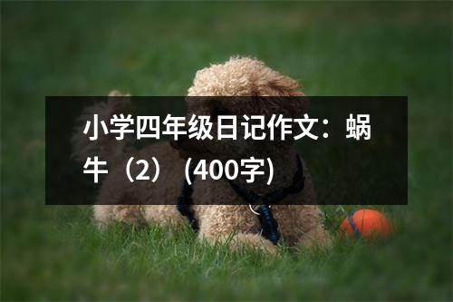 小學(xué)四年級(jí)日記作文：蝸牛（2） (400字)