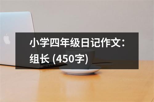 小學(xué)四年級日記作文：組長 (450字)
