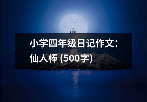 小學四年級日記作文：仙人棒 (500字)