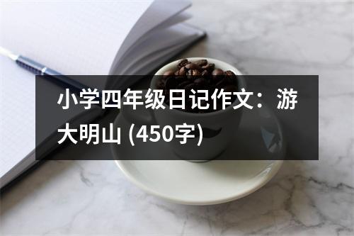 小學四年級日記作文：游大明山 (450字)