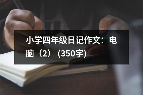 小學四年級日記作文：電腦（2） (350字)