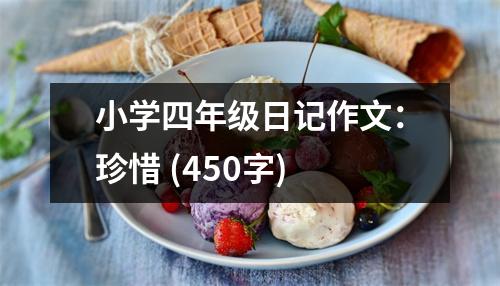 小學四年級日記作文：珍惜 (450字)