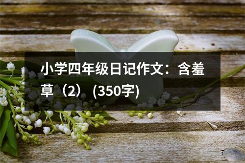 小學(xué)四年級(jí)日記作文：含羞草（2） (350字)