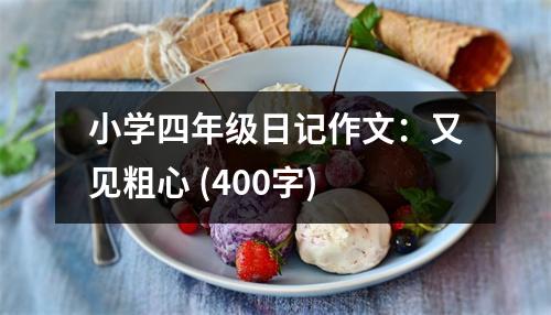 小學(xué)四年級(jí)日記作文：又見粗心 (400字)