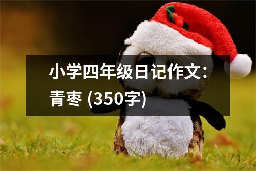 小學(xué)四年級(jí)日記作文：青棗 (350字)